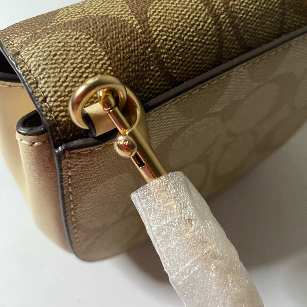 Coach Tan and Cream Mini Bag - Picture 5 of 9